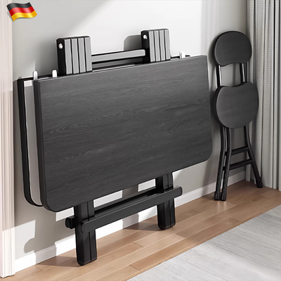 德国实木加固折叠桌户外家用