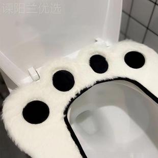 马桶卡VWU通桶垫四季 可爱熊掌垫家用粘贴式 通用坐便坐贴坐便马器
