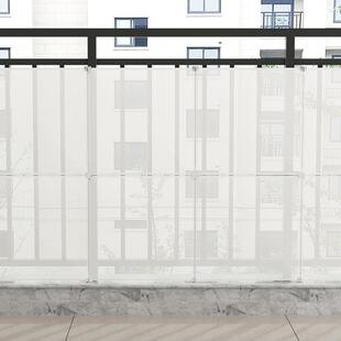 阳台护栏围板挡板防盗窗户遮挡神器隐私布栏杆防护隔板防水防雨板