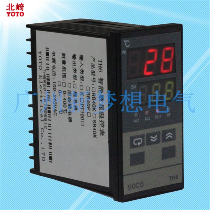 YOTO北崎温控器TH6-RB40K/SB40K/SB40P智能温度控制器温控仪