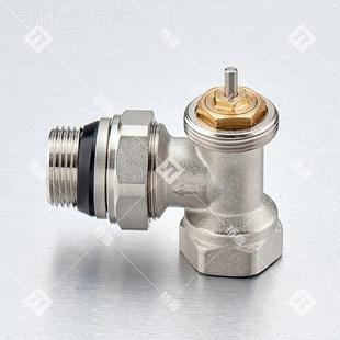 桥盾JNV阀门式 温控阀59黄铜镀镍20散热器恒D温控制N阀角玉环厂家