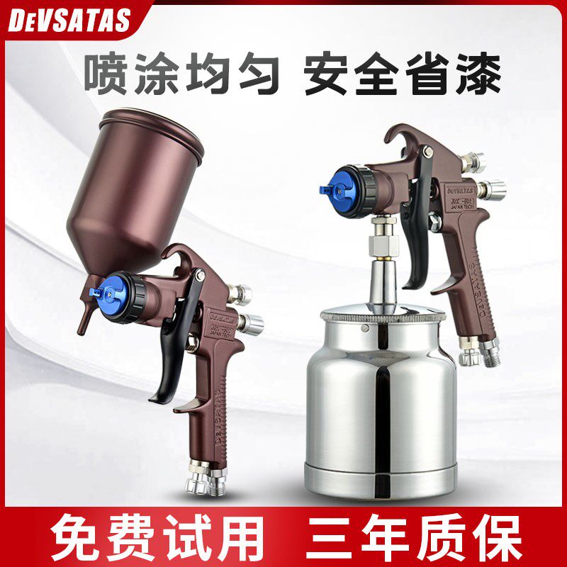 日本LOXA502汽车油漆喷枪喷漆上壶家俱气动工具高雾化涂料喷漆枪