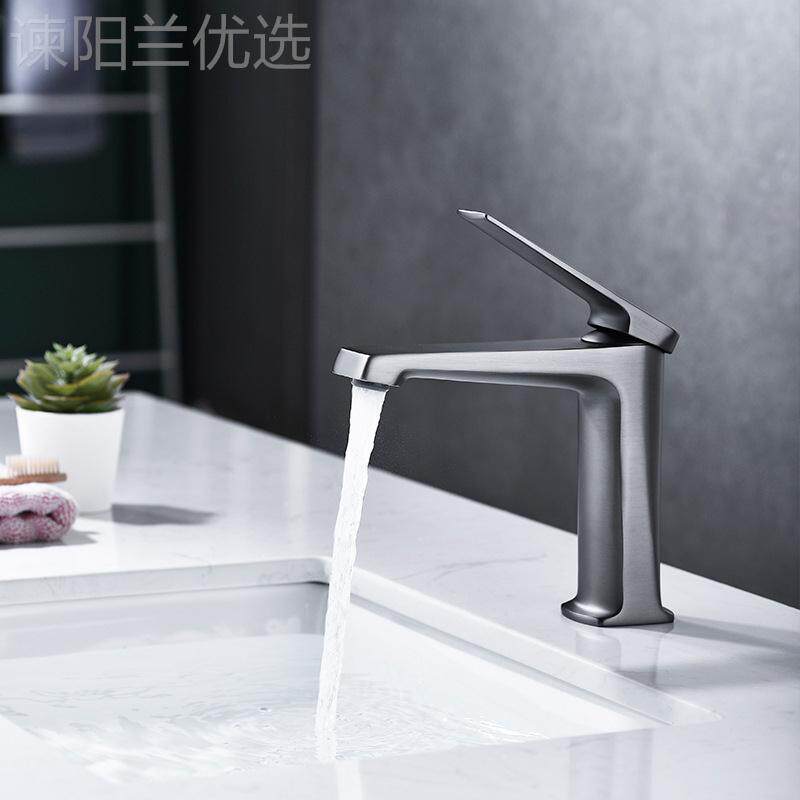 盆水头枪龙灰烤四方冷热卫生间洗脸盆60994洗手盆漆台盆面浴室柜