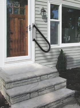 U形楼梯扶手黑色廊铁挂式壁台阶扶手洗PTD手间门车楼梯安全扶库手