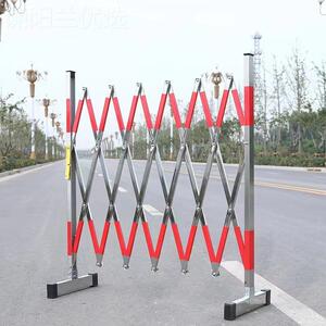 不锈钢伸围栏户外可儿移动缩道路警示隔离幼栏园安全护栏折叠9759