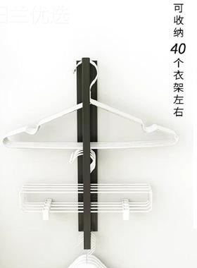 架收纳粘贴台置物阳架墙衣上衣挂免打孔27236理多夹子晾衣架整收