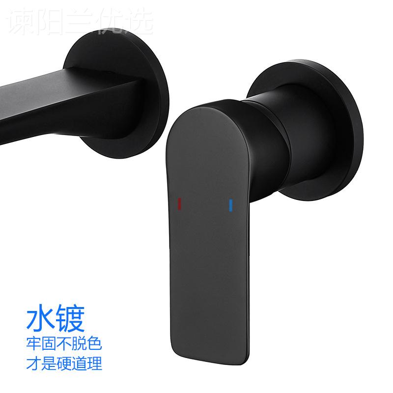 开卫浴暗美装水龙头藏式龙头入墙龙头分体双孔龙头隐圆民平98819