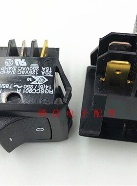 RGSCC901-R-B-B-D美国2档4脚20A船型开关电源翘板开关船形