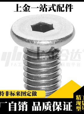Y-JAA06-M2/2.5/3/4/5/6/8/10-L3/4/5/6不锈钢内六角螺钉超短头型