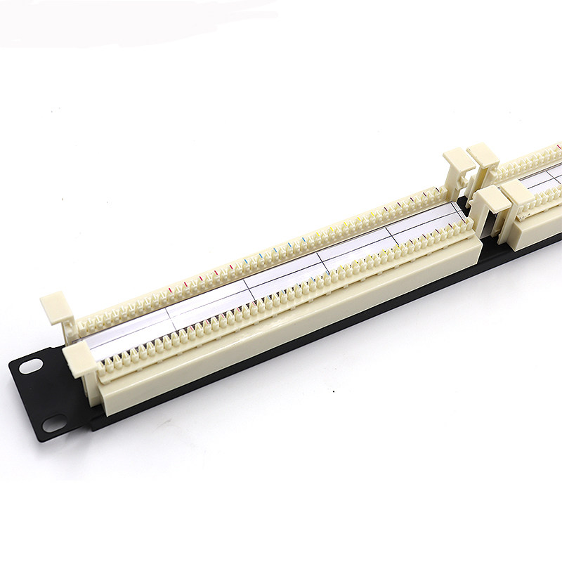 100对110语音电话配线架19英寸110电话跳线架 安普模块配线器包邮