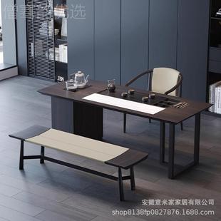 阳公台茶台现茶水柜 轻奢DYT茶桌代简约家用室烧水办壶一体嵌入式