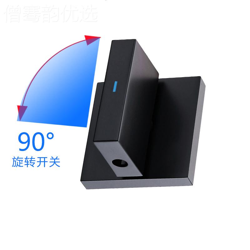 入墙式暗装头冷6039H热隐式预水龙头工埋程方形黑色全龙铜厂藏家