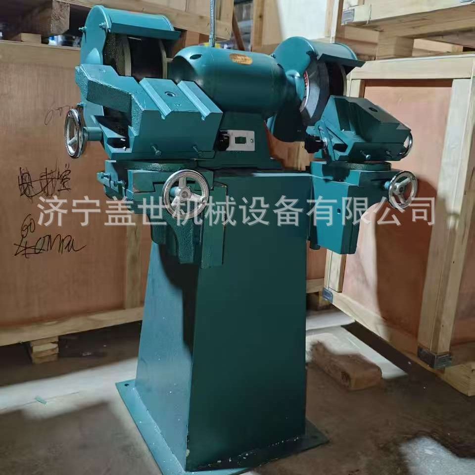 盖世合金砂轮片电动打磨抛光机380v砂轮机制钉机用磨刀机设备