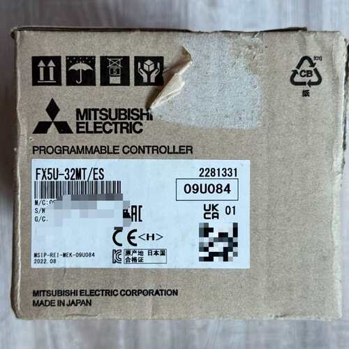 全新PLC模块FX5U-32MT/ES，仅拆封未使用，实议价