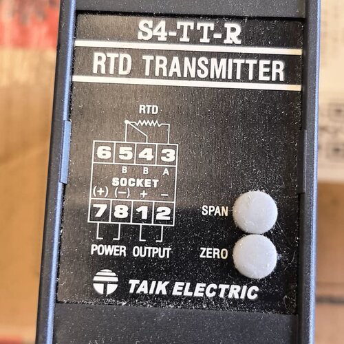 TAIK S4-TT-R RTD变送器 全新末用过 型号S4议价