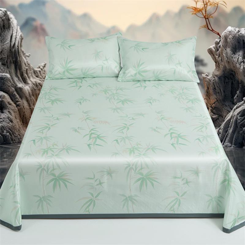 夏天冰丝席三件套冰丝凉席夏凉席两件套软席床单空调席子礼品