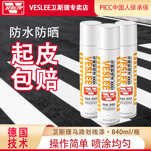 卫斯理马路停车位划线漆