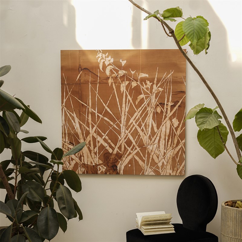 中古风玄关装饰画中式花卉复古餐厅挂画客厅卧室沙发背景壁画寻觅图片