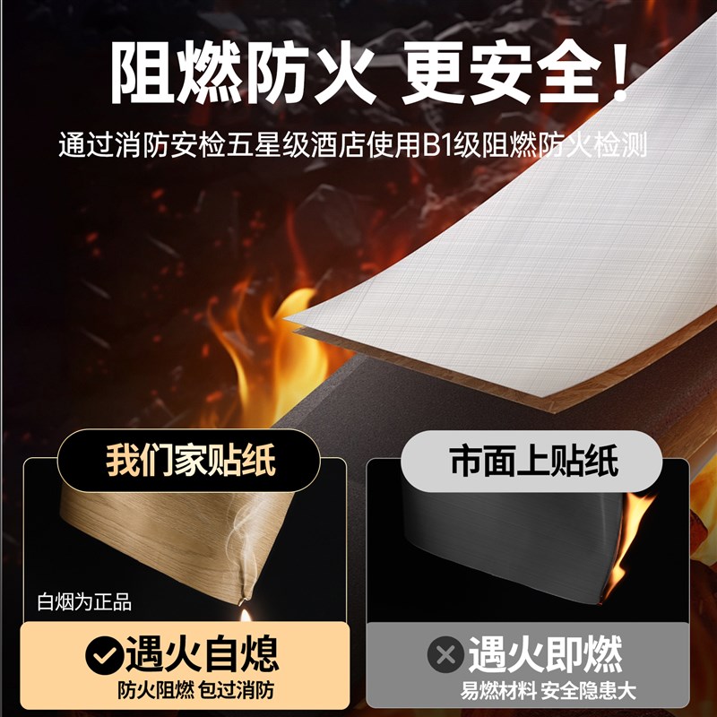 特厚木纹消防栓贴纸自粘消防电梯门配电箱灭火器面板遮挡装饰美化