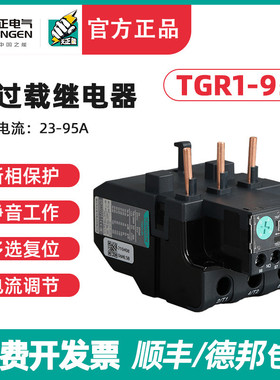TENGEN天正 TGR195热继电器JR2893 JRS1D NR293热过载保护器