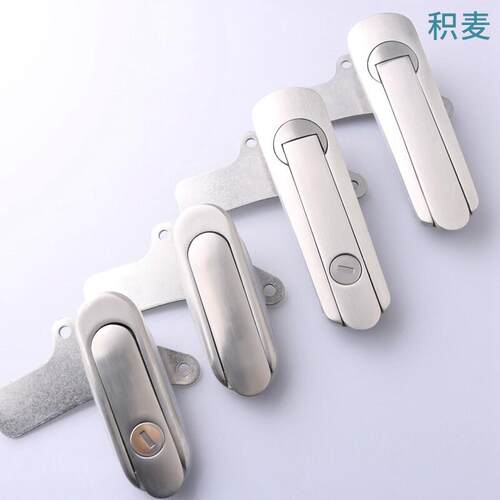 老AB402机械箱锁设备门锁新AB403电柜门锁配电箱锁不锈钢平面锁