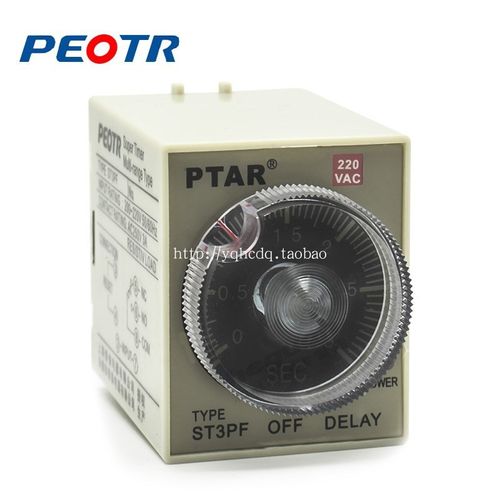普正JSZ3F断电延时时间继电器 ST3PF T1 2 DC24V 220V 380V PEOTR