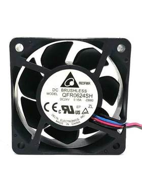 台达DELTA QFR0624SH 24V 0.15A 6025 3线服务器 变频器 散热风扇