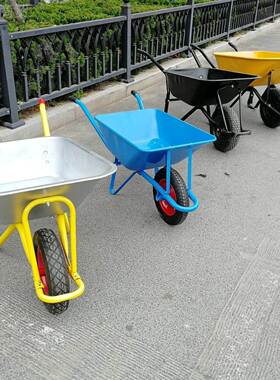 独手推车农用单斗轮车小轮推车工地建搬筑花园OWI艺垃圾饲料运车