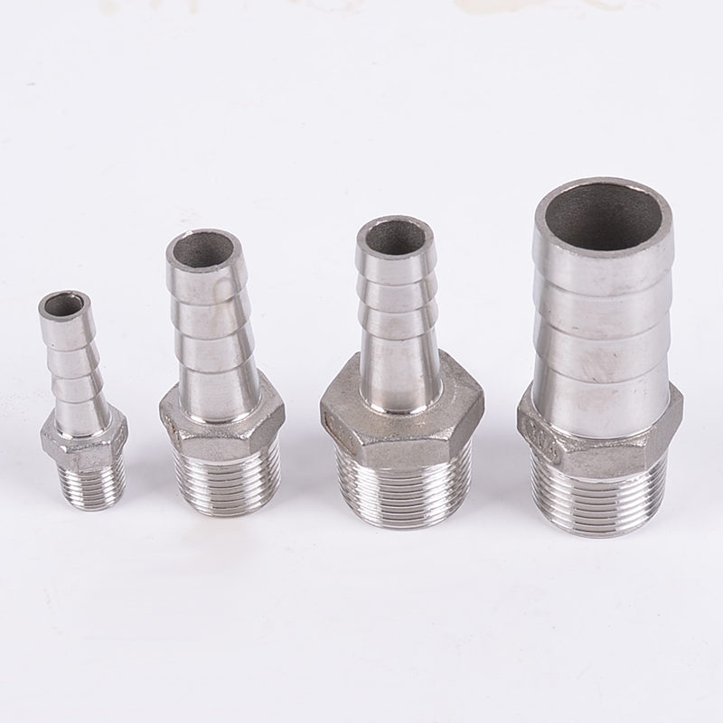 304不锈钢六角皮管接头变径皮接精铸宝塔接头皮管宝塔接头DN25