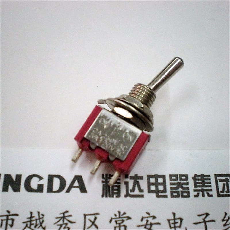 银触点摇柄钮子开关 MTS-103 三脚三档 2A