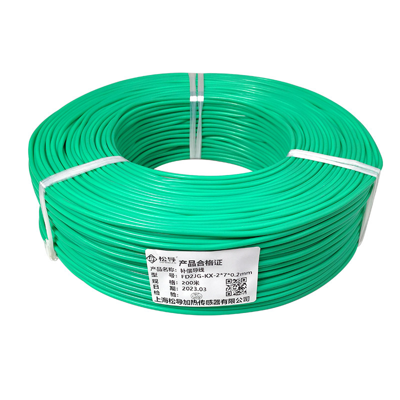 K型柔软硅胶热电偶线拖链硅胶线耐折硅胶线KX2*7*0.2热电偶延长线