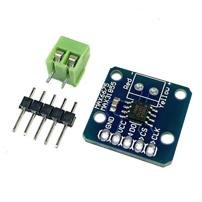 MAX6675/MAX31855热电偶模块 温度传感器 K型热电偶模块 SIP接口