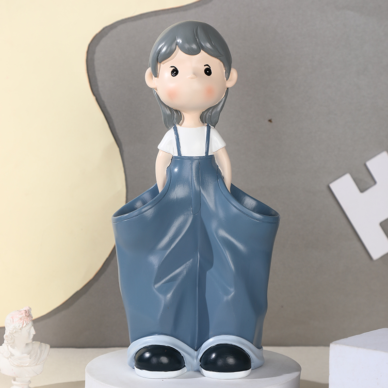 创意生日礼物女生小众高级感可爱笔筒插花多功能实用办公桌小摆件