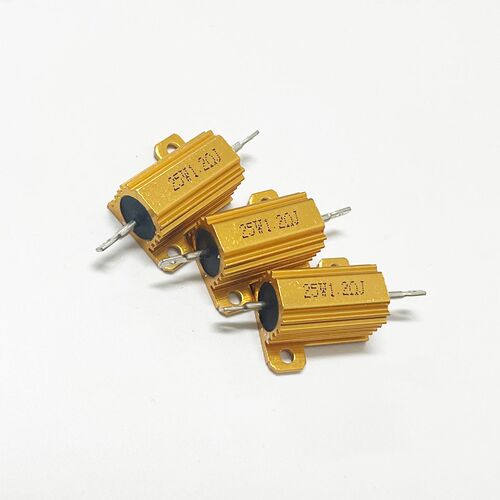 黄金铝壳电阻RX24-25W 6.2R 6.8R 7R 7.5R 8R 8.2R 9R 10R 11R欧