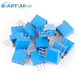 202 203 10K 103 20K 104 3296X侧调可调多圈电位器102 502