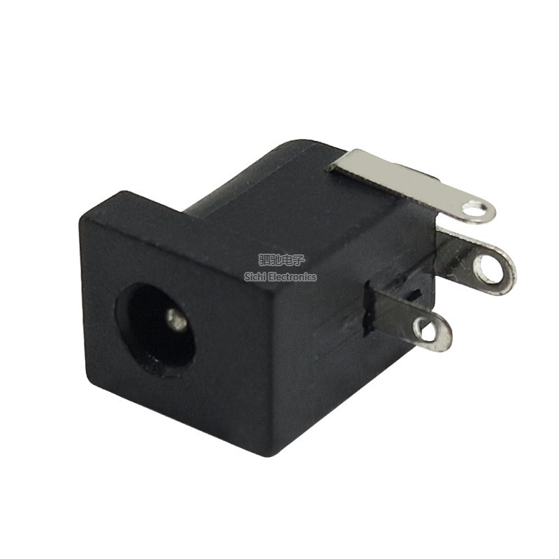 DC电源座 DC-005C 电源插座 3.5*1.3/1.35MM 接口充电母座直插3脚