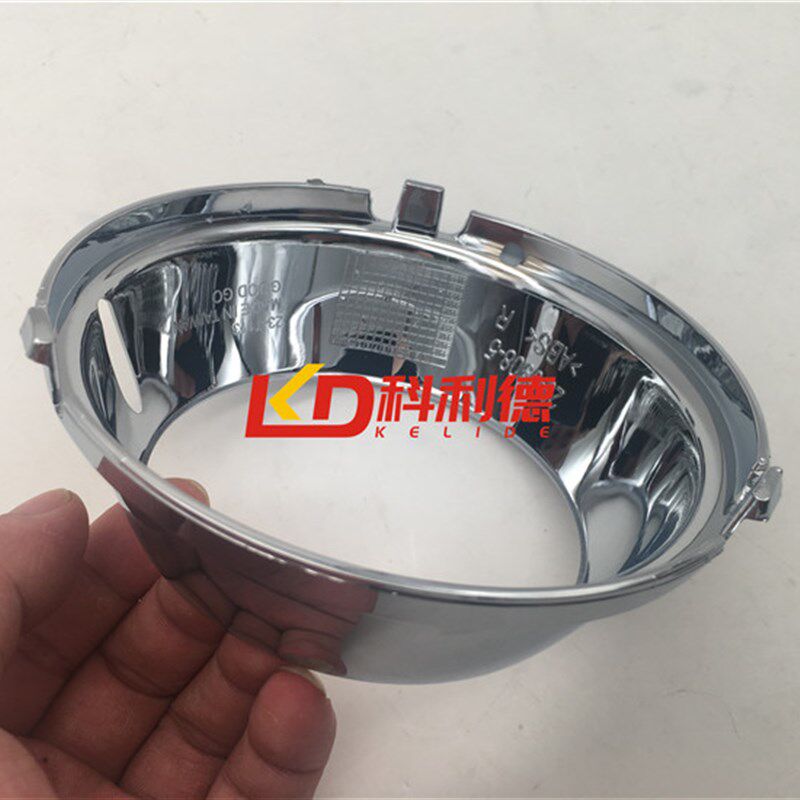 适用奔驰C63雾灯框电镀亮圈W204前杠灯罩AMG防雾灯射灯C280 C300