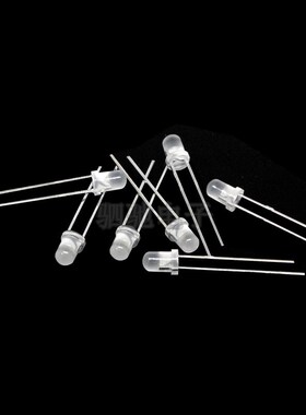 F3 3MM 雾状 白发白/白发翠绿 白发白色 白发绿色 LED 发光二极管