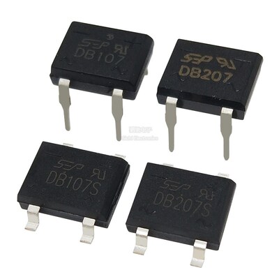 直插贴片 DB107/DB107S/DB207/DB207S 整流桥堆 扁桥1000V 1A/2A