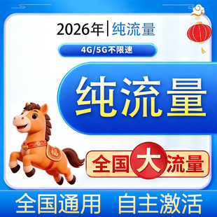 纯流量卡无通话上网卡全国通用大流量卡自己激活流量卡宽带