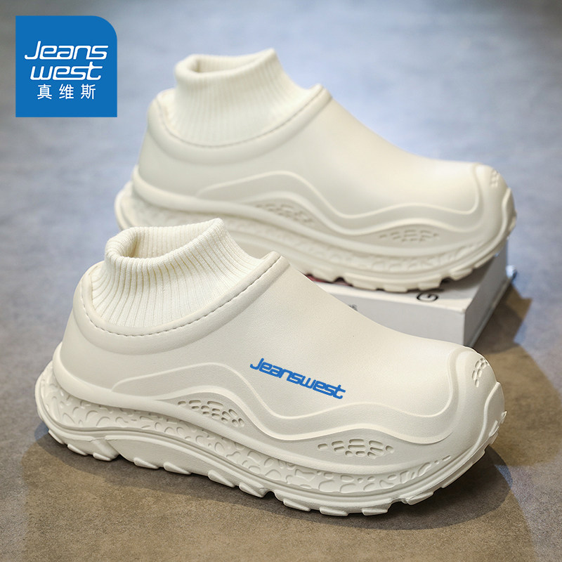 真维斯包头拖鞋男款2026新款春季加绒保暖棉鞋情侣款外穿防滑棉拖