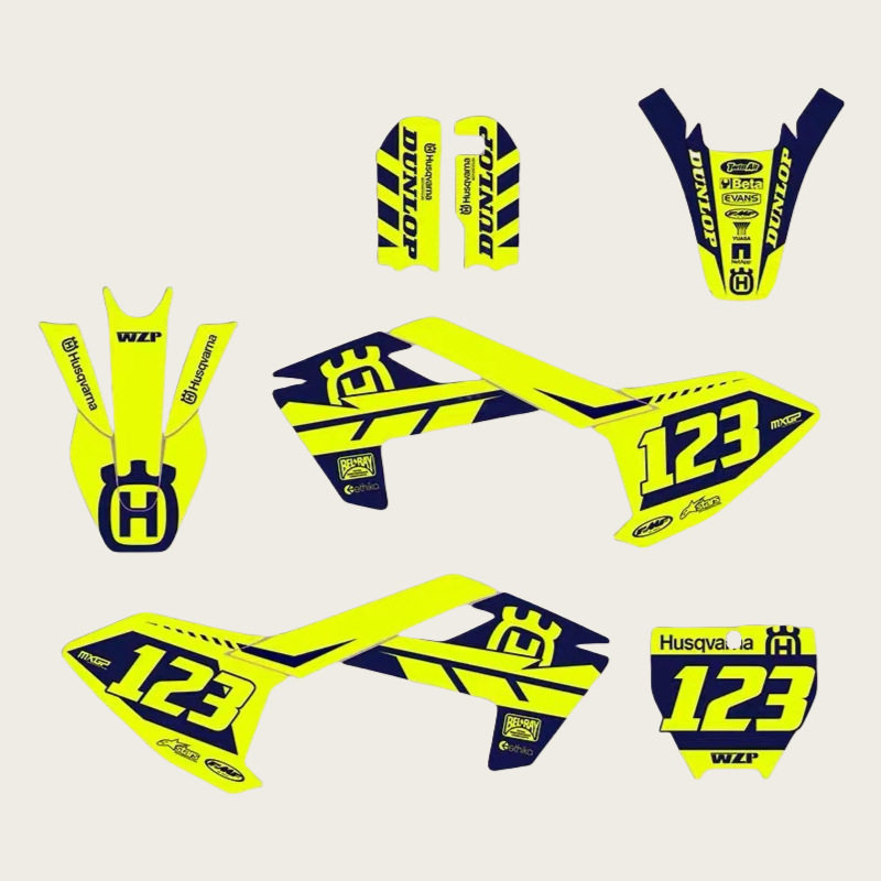 摩托贴纸适用于胡斯瓦纳HusqvarnaTC8518-20款车贴贴花贴画A