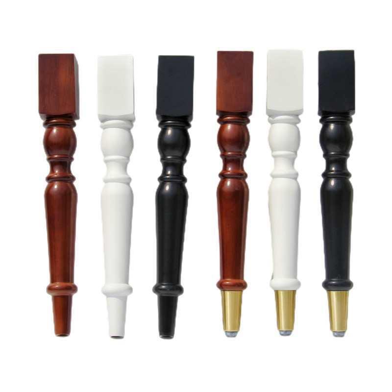 美式实木餐桌腿书桌橱柜腿椅子腿凳子腿茶几木腿梳妆台木质家