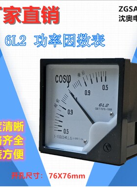 ZGSAYB 沈奥 6L2  COS  指针式 功率因数表 默认电压 380V