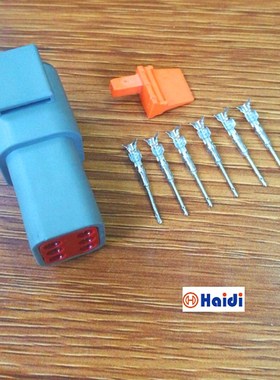 DTM04-6P德驰汽车接插件 6孔防水汽车连接器含端子 DJ70610Y-1-11