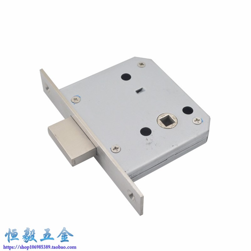 aixin单方舌锁体 55BK方孔锁芯锁体 卫生间旋钮指示门锁隔断锁体