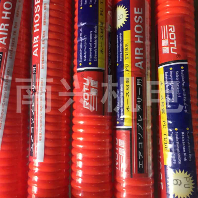 气动弹簧管空压机气泵气管PU螺旋风管耐高压伸缩软管10*6.5