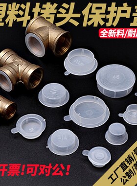 内螺纹防尘密封件罗母法兰白色塑料堵头圆管孔塞模具配件气缸闷盖