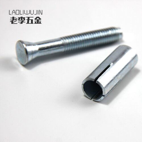 正品黄浦江国标铁镀锌膨胀螺丝螺栓混泥土实心墙加长超长固定8mm