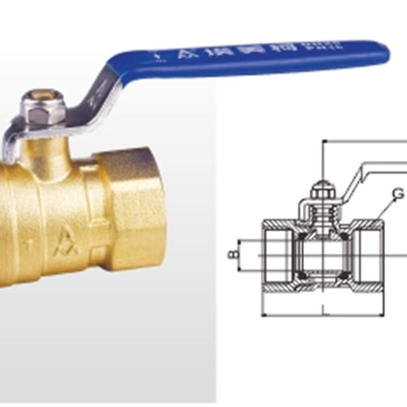 正品埃美柯209黄铜加厚螺纹球阀手柄开关直通阀DN25(1寸)专卖店